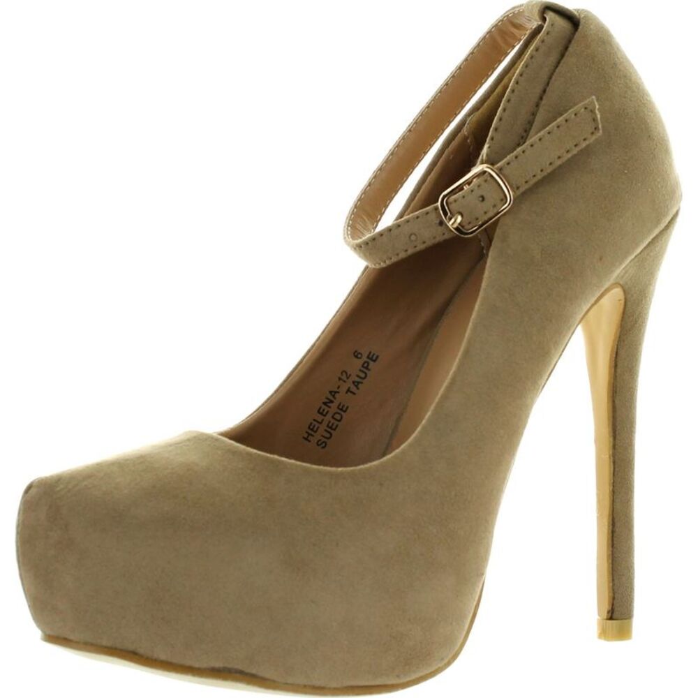 Bella Marie Helena-12 Taupe Womens pumps-shoes 9 NEW